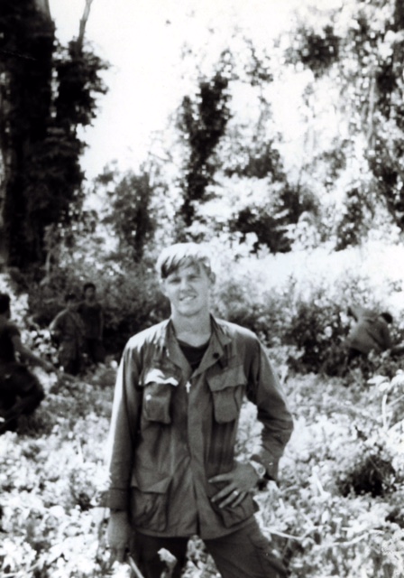 Clark serving in Vietnam.